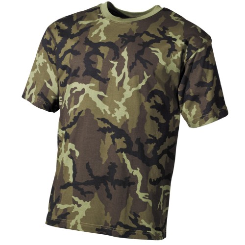 MFH US T-shirt, half sleeves, M 95 CZ camouflage, cotton 170 g/m²